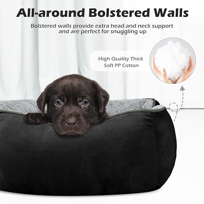 INVENHO X-Large Dog Bed Rectangle Washable Orthopedic Soft Calming Sleeping Durable Pet Cuddler with Anti-Slip Bottom