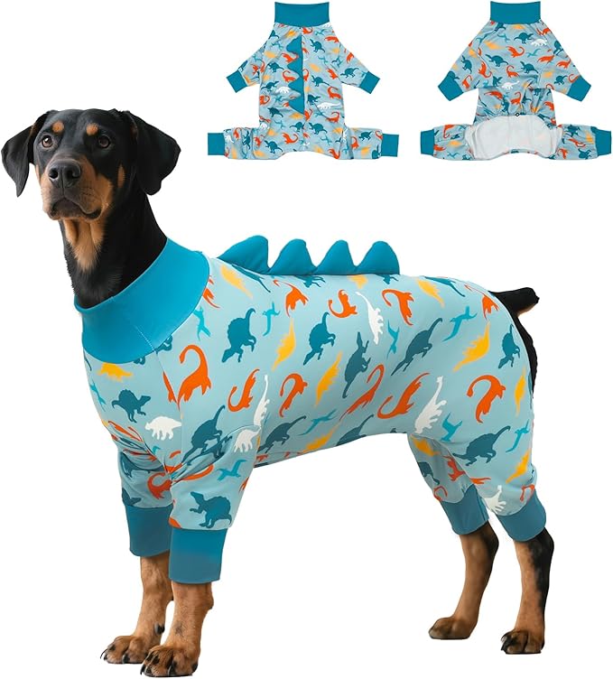 Dog Pajamas Large Size, Big Dog Onesie Clothes, Anti Shedding and Licking, Post Surgery Recovery Pet Pjs, Cotton Soft Material Stretchable Pet Pajamas U-COSP07XXL