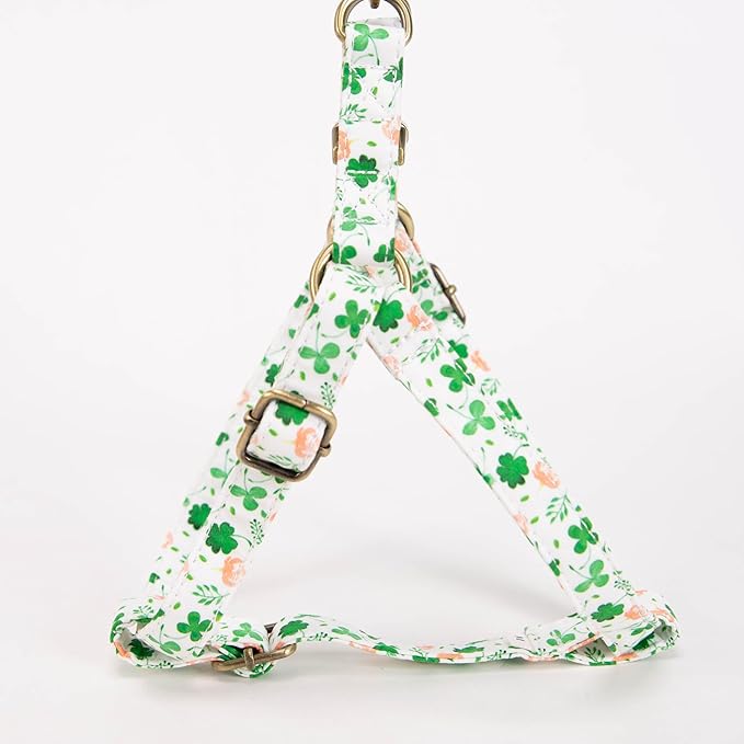 Angie and Allie Organic Cotton Personalized Step in Dog Harness,Custom Dog Halter Vests,Adjustable No Pull Canine Halter Harness for Small Medium Large Dogs