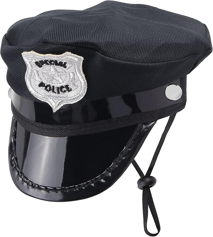 Yewong Pet Police Costume Accessory Set Pet Dog Cat Police Hat Badge Aviator Sunglasses Pet Dress Up Kit for Halloween Christmas Cosplay Role Play Party (Set-A)