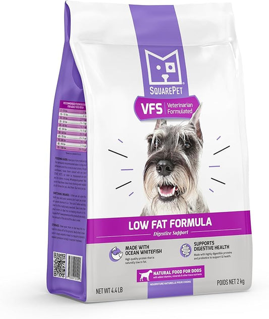 Veterinarian Formulated Solutions Low Fat Content Lean Whitefish, Highly Digestible, Dry Dog Food 4.4lbs