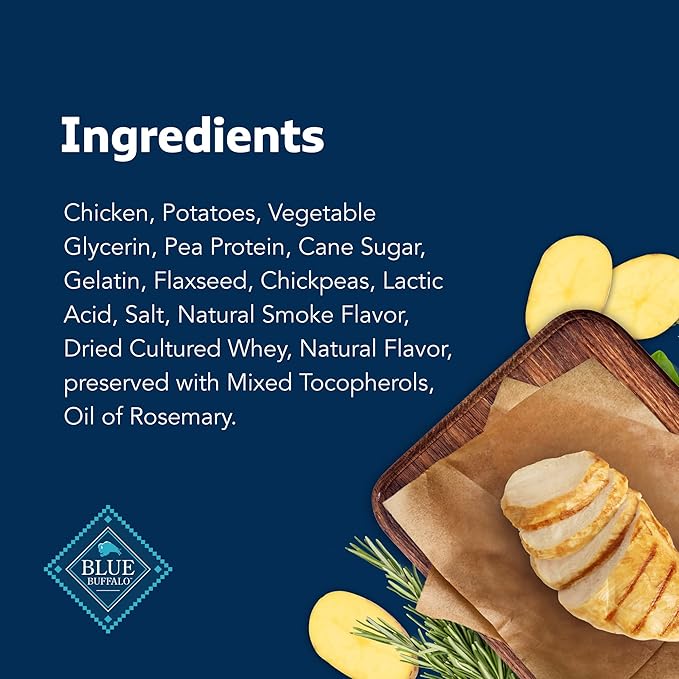 Blue Buffalo Stix Pepperoni-Style Dog Treats Made with Natural Ingredients, Chicken Recipe, 13-oz Bag