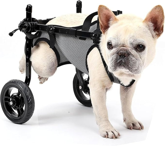 Dog Wheelchair for Back Legs, Light Weight Dog Wheelchair Cart with Disabled Hind Legs Walking, Adjustable