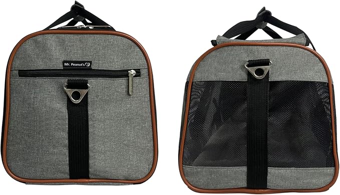Mr. Peanut's Rhodium Mini Series Airline Compliant Pet Carrier, Check Sizing, Appropriate for Small Pets Only