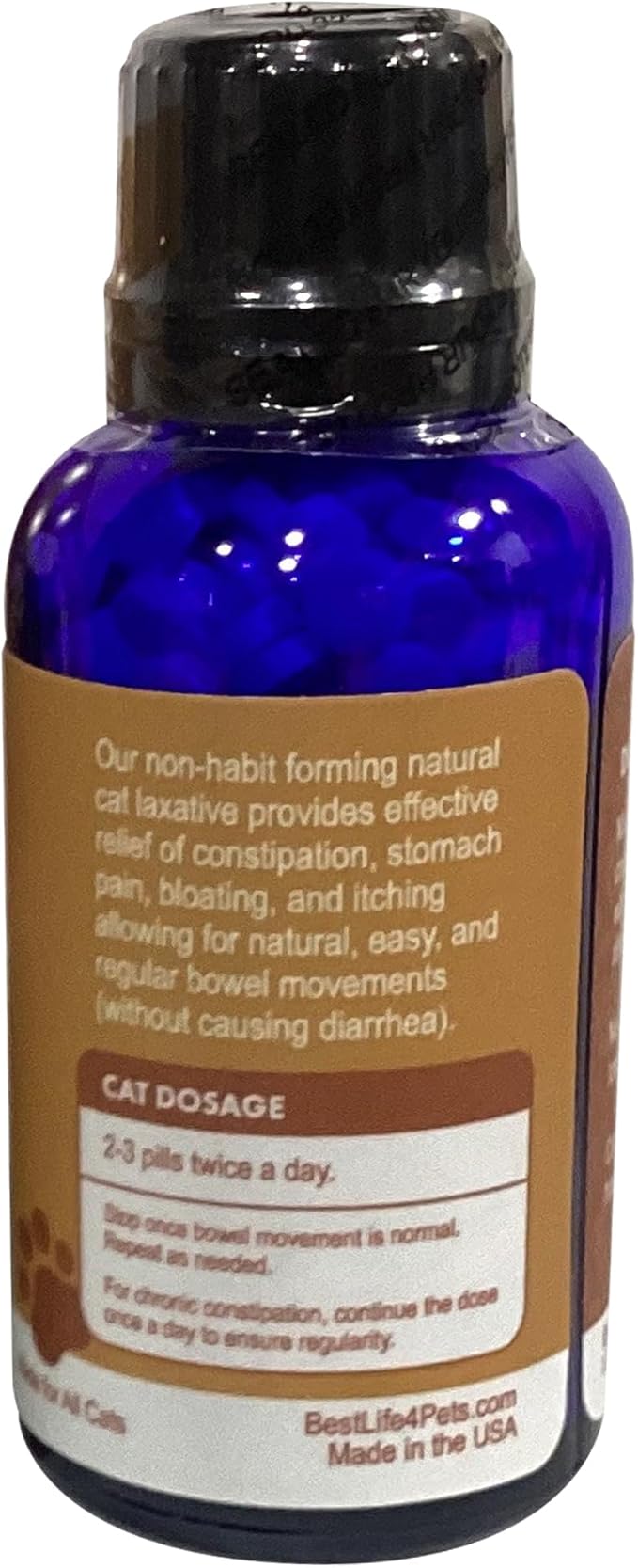 Cat Laxative Constipation Relief for Cats, Natural Stool Softener Support, Odorless Pills for Cat Constipation Relief, Promotes Regular Bowel Movement & Digestive Comfort, Easy Dosing (400 Pills)