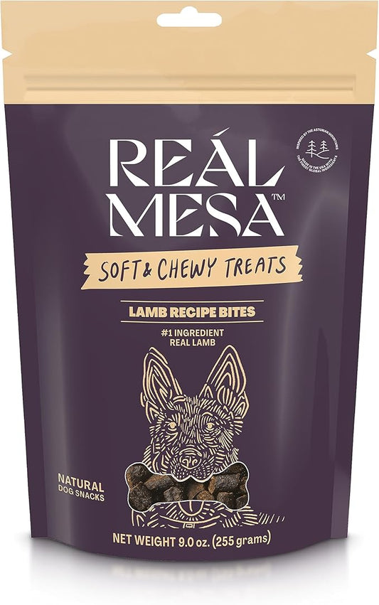 Soft & Chewy Lamb Recipe Dog Treats - Tasty Training Snacks for Small, Medium, and Large Dogs, Protein-Packed, Easy-to-Chew Lamb Dog Food Treats for All Breeds, Pet Treats, (9 oz)
