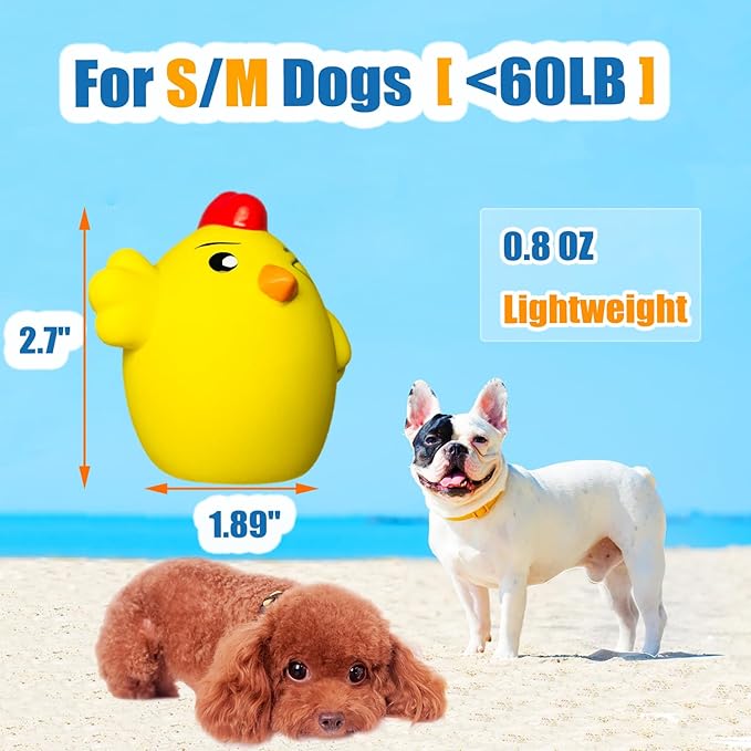 Squeaky Dog Toys for Small Dogs and Medium Breeds, Puppy Small Dog Toys Squeaky Dog Balls 6pcs for Mini, Small, Medium Breeds