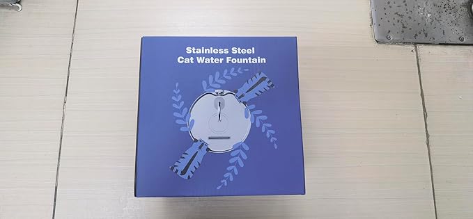 Cat Water Fountain Stainless Steel: 74oz/2.2L Cat Fountain for Drinking - Pet Water Fountain for Cats Inside - Quiet Cats Water Bowl Dispenser - Kitty Drinking Fountains - for Pets& Small Animals