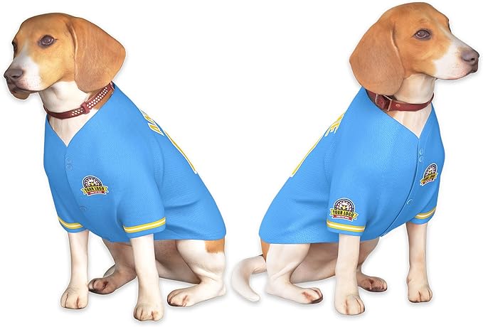 Custom Dog Baseball Jersey with Name Number Logo for Small Pet Dogs-Personalized Dog Shirts