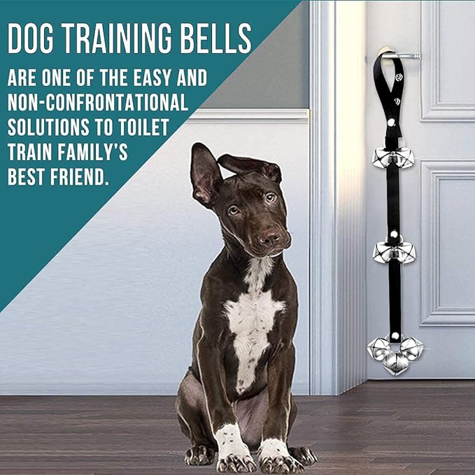 BLUETREE 2 Pack Dog Doorbells Premium Quality Training Potty Great Dog Bells Adjustable Door Bell Dog Bells for Potty Training Your Puppy The Easy Way - 7 Extra Large Loud 1.4 DoorBells