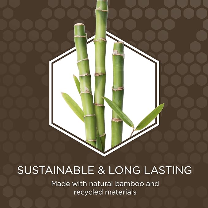 Burt's Bees for Dogs Double Sided Pin & Hemp Bristle Dog Brush | Best All-Purpose Dog Brush to Reduce Shedding | for Long & Short Haired Large Dogs, Bamboo