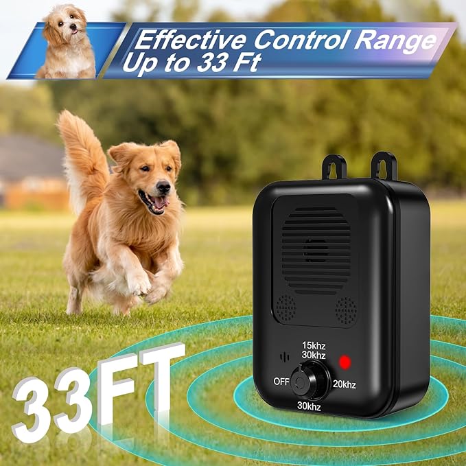 Anti Barking Devices, 2 Pack Auto Barking Control Devices with 3 Modes, Rechargeable Ultrasonic Dog Barking Deterrent Devices Bark Box, Effective Stop Barking Dog Devices for Indoor & Outdoor UseL8