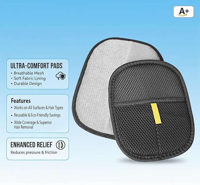 Pet Hair Removal Glove, Reusable Electrostatic Hair Remover for Cat & Dog, Grooming Pet Hair Remover Tool for Clothing, Furniture, Bed Sheet, Couch, Carpet, Car Seat