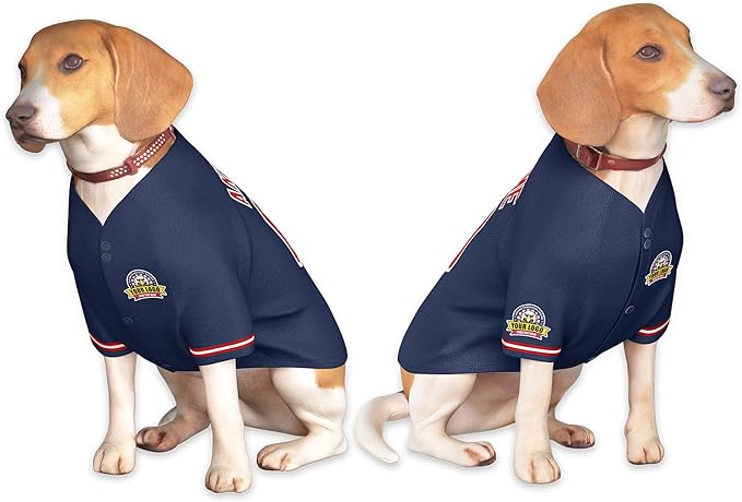 Custom Dog Baseball Jersey with Name Number Logo for Small Pet Dogs-Personalized Dog Shirts