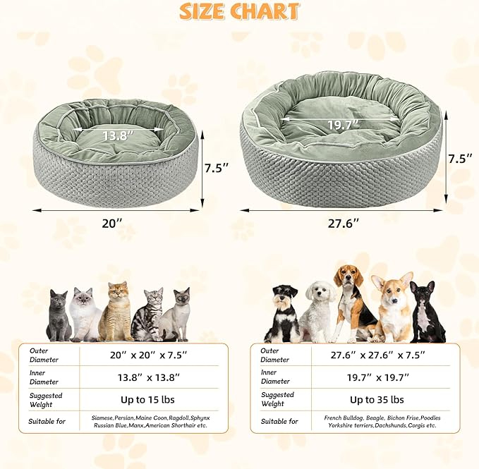 Electric Heated Cat Bed Warmer for Cat & Puppy - Removable, Waterproof, Washable - Thermal Heating with Adjustable Timer & Temperature - Small Dog Size (Gray)