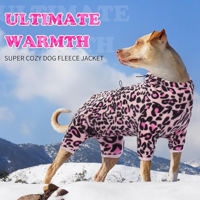 ROZKITCH Dog Winter Coats for Small Dogs, Pet Windproof Warm Cold Weather Jacket Vest with Luminous Zipper, Jumpsuit Apparel Outfit Clothes for Small Dog L-Pink 2XS