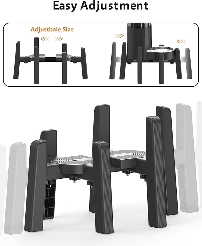 CZPET Dog Water Dispenser Stand, Holder for Pet Automatic Feeders, Width Adjustable Elevated Stand for Pet Feerders, Suitable for Medium Pets [Stand Only]