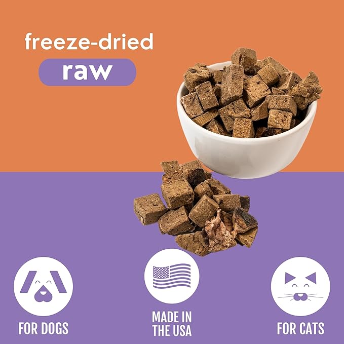 Momentum Carnivore Nutrition Freeze-Dried Bison Liver Dog Treats – Single-Ingredient, Dog & Cat Treats – High-Protein, Grain-Free– 4 oz Pack