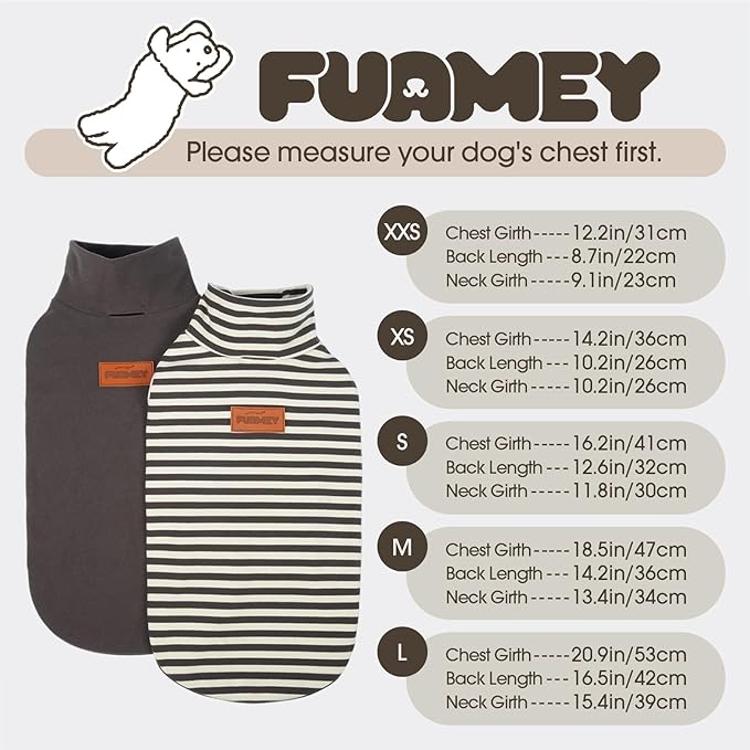 FUAMEY 2 Pack Dog Fleece Vest for Large Dogs,Shih Tzu Frenchie Stretchy Dog Sweatshirts Warm Dogs Pullover Winter Pet Sweaters with Leash Hole Puppy Turtleneck Sleeveless Grey L