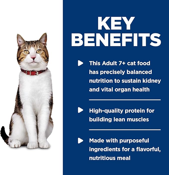 Hill's Science Diet Adult 7+, Senior Adult 7+ Premium Nutrition, Wet Cat Food, Chicken Minced, 2.9 oz Can, Case of 24