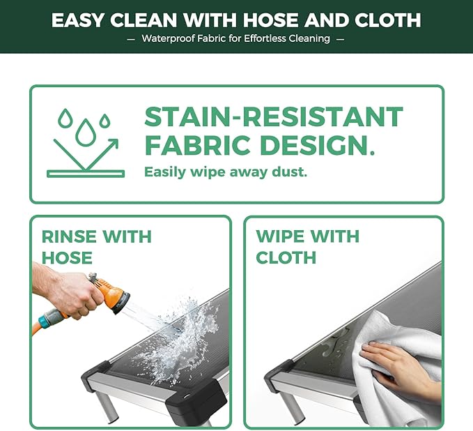 FXW TitanNest Chew-Proof Elevated Dog Bed, Raised Cot for Indoor/Outdoor/Camping Use, Durable & Washable Padded Pet Bed for Extra-Small Dogs, 30.0" L x 22.0" W x 4.5" H, Gray