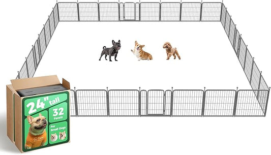FXW Aster Dog Playpen Designed for Yard, 24inch 32 Panels