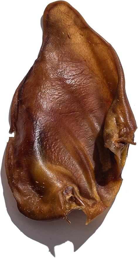 Jack&Pup Natural Whole Pig Ears for Dogs Large, Pigs Ears for Dogs - Premium Dog Ear Treat - Dog Chew Treats for Large and Small Breeds (10 Pack)