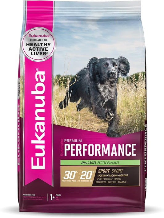 EUKANUBA Adult Premium Performance 30/20 Sport Small Bites Dry Dog Food, 3.5 lb Bag