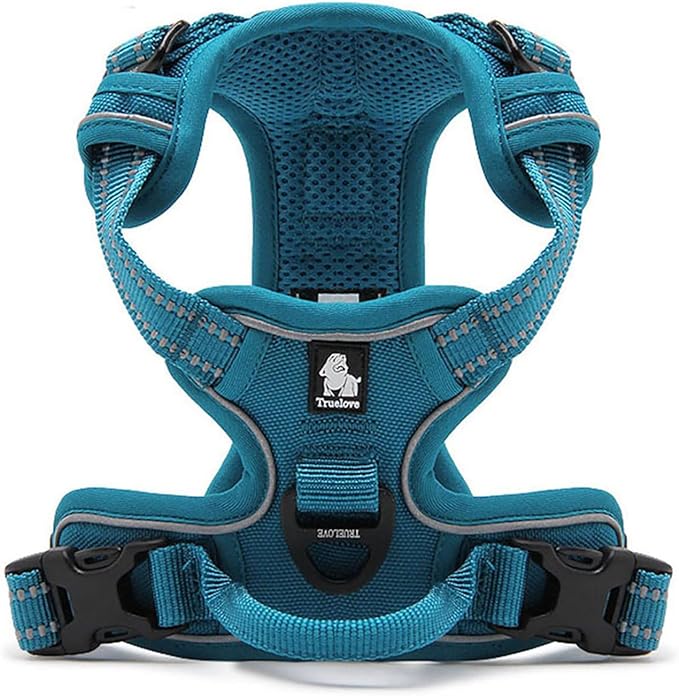 Truelove Adjustable No-Pull Dog Harness Reflective Pup Vest Harnesses Comfortable Control Brilliant Colors TLH5651(Blue,S)