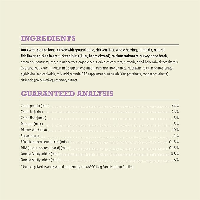 ACANA Grain-Free High Protein Freeze Dried Dog Food & Topper Free-Run Duck Recipe Morsels 8oz Bag