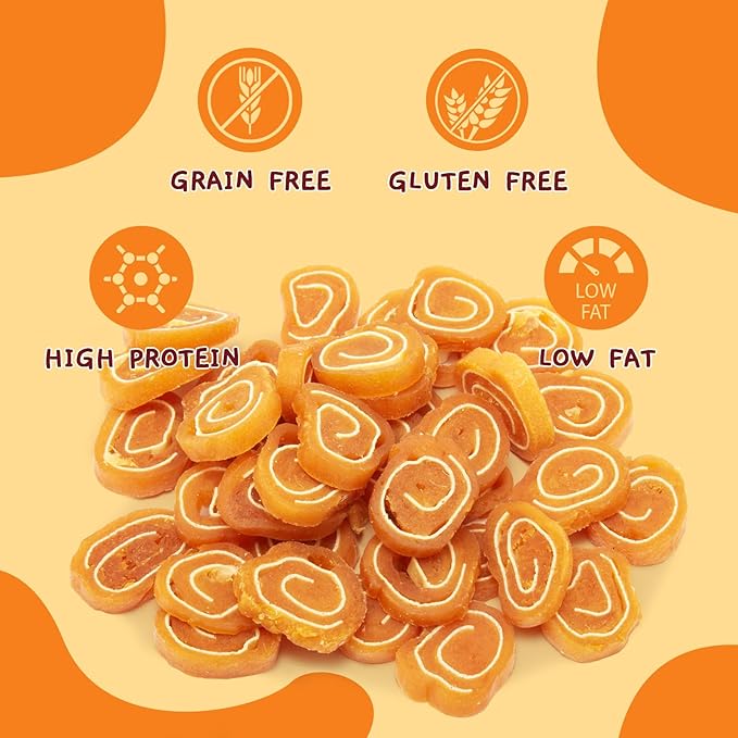 Jungle Calling Soft Chicken & Codfish Cat & Dog Treats, High Protein Pet Snacks for Small & Medium Dogs & Cats, Chewy Chicken Sushi Dog Training Treats, 10.6 oz