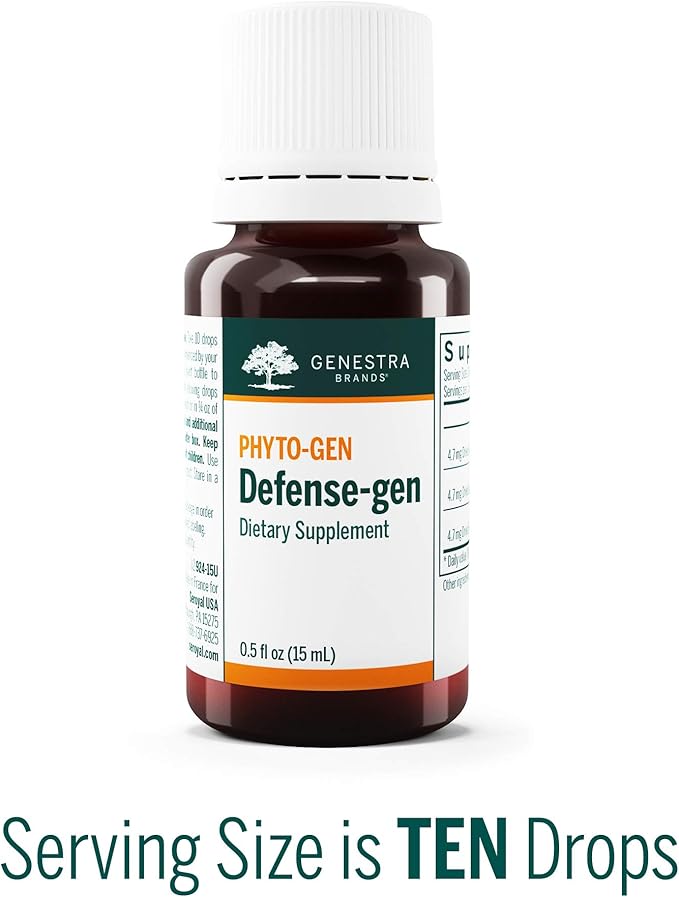 Genestra Brands Defense-gen | Dog Rose, Black Alder, and Silver Birch Herbal Supplement | 0.5 fl. oz.