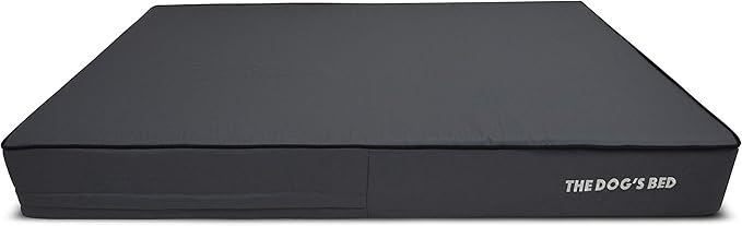 The Dog’s Bed Orthopedic Memory Foam Dog Bed, XXL Grey & Black, Waterproof, Supportive Dog Bed with Replaceable Covers