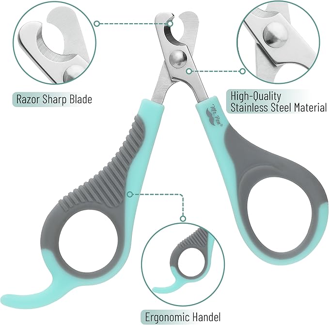 Mr. Pen Cat Nail Trimmer - Blue & Gray, Cat & Kitten Nail Clipper, Small Dog Nail Clipper