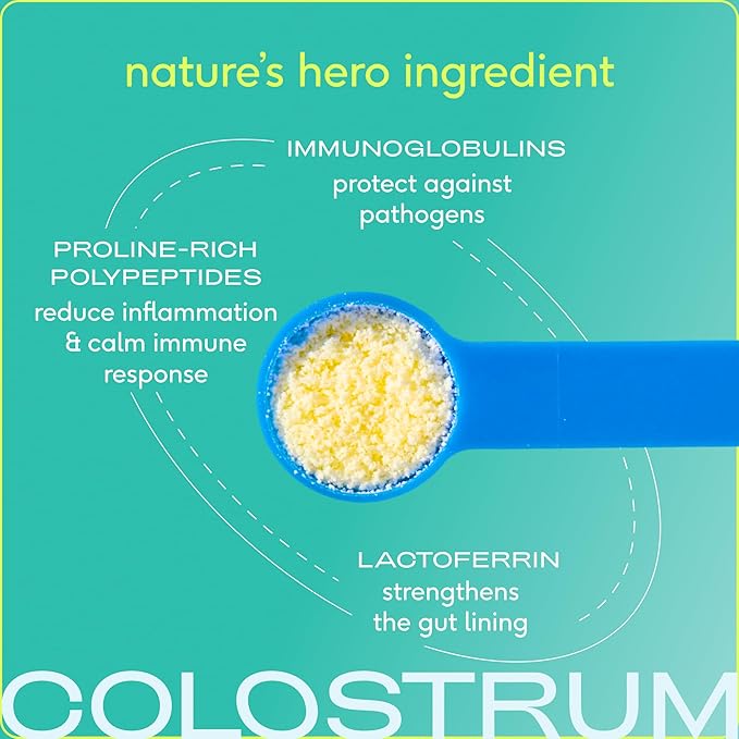 Native Pet Colostrum for Dogs – Bovine Colostrum Powder – Allergy Relief, Immune Support & Itchy Skin Treatment – Dog Multivitamins for Skin & Gut Health – Puppy Milk Replacement & Prebiotic -120 ct.