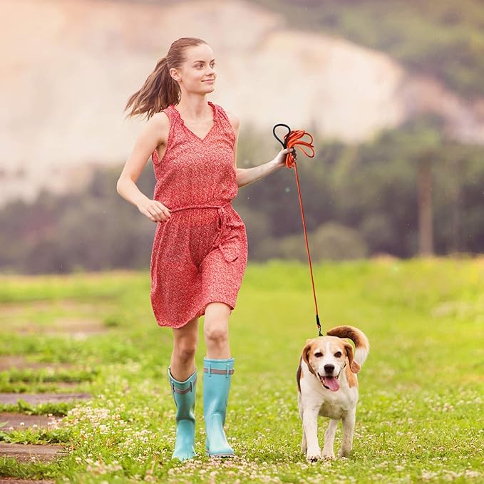 lynxking Check Cord Dog Leash Long Lead Training Tracking Line Comfortable Handle Heavy Duty Puppy Rope 10ft 15ft 30ft 50ft for Small Medium Large Dog