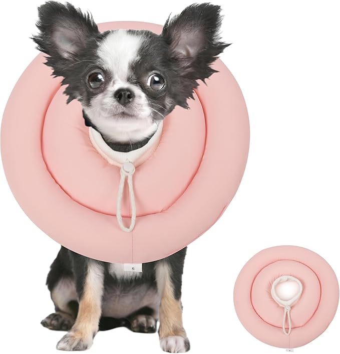 Soft Dog Cones, Recovery Dog Donut Collar After Surgery-Cone of Shame Alternative, Pet Elizabethan E-Collar Anti-Bite Lick Wound Healing Adjustable for Small Large Medium Dogs-BARDIMIES