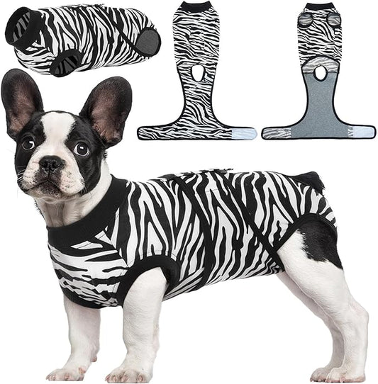 Kuoser Dog Surgery Recovery Suit, Recovery Suit for Female Male Dogs, Dog Onesie After Surgery Spay Neuter, Anti-Licking Pet Surgical Recovery Snugly Suit, Bodysuit for Abdominal Wounds Skin Disease
