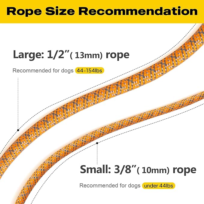 Fida Durable Slip Lead Dog Leash Bulk Pack of 5, Heavy Duty 1/2" x 6 FT Comfortable Strong Rope Slip Leash for Large, Medium Dogs No Pulling Pet Training Leash with Highly Reflective (Orange)