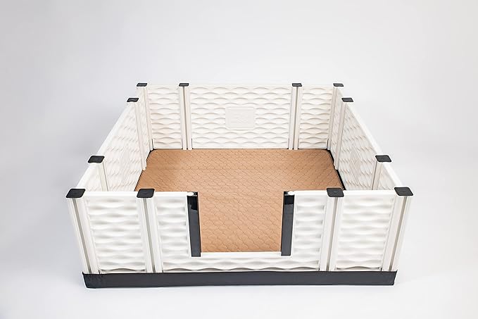 EZwhelp Reusable Dog Pee Pads - Waterproof Training Pads for Dogs - Washable & Sanitary - Rounded Corners - Laminated, Lightweight, Durable - Pet Essentials for Puppy Training and Whelping - 36" x 34"