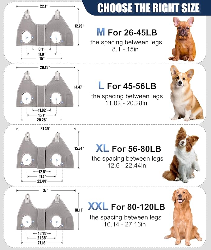 Dog Grooming Hammock,XX-Large Hammock for Nail Trim, Hanging Harness for Nail Trimming,Dog Sling Restraint Holder for Pet Grooming Suspension Hanger with Thick Fabric Neck Support