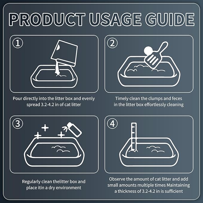 Natural Sodium-Based Raw Mineral Cat Litter | Dust-Free, Ultra Absorbent, Odor Control | Eco-Friendly, Low Tracking, Clumping Cat Litter (2 * 9.9LBS_Black Diamond)