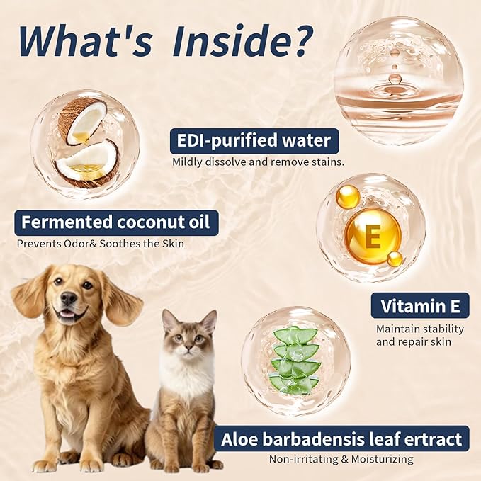 MIOSSZI 250ct Dog Ear Cleaner - Finger Wipes for Dogs & Cats Ear Wipes for Itch Relief Remove Wax & Odor, Dog Teeth Cleaning Wipes-Dog Ear Finger Wipes