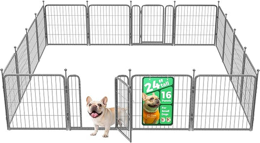 FXW Aster Dog Playpen Designed for Yard, 24inch 16 Panels