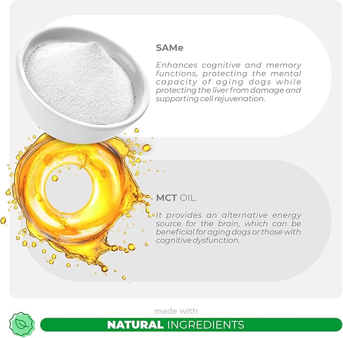 Same for Dogs - 90 Soft Chews - S-Adenosyl-L-Methionine, Liver Supplement - Brain Health, Promotes Cognitive Support, Liver Support (Same Soft Chews)