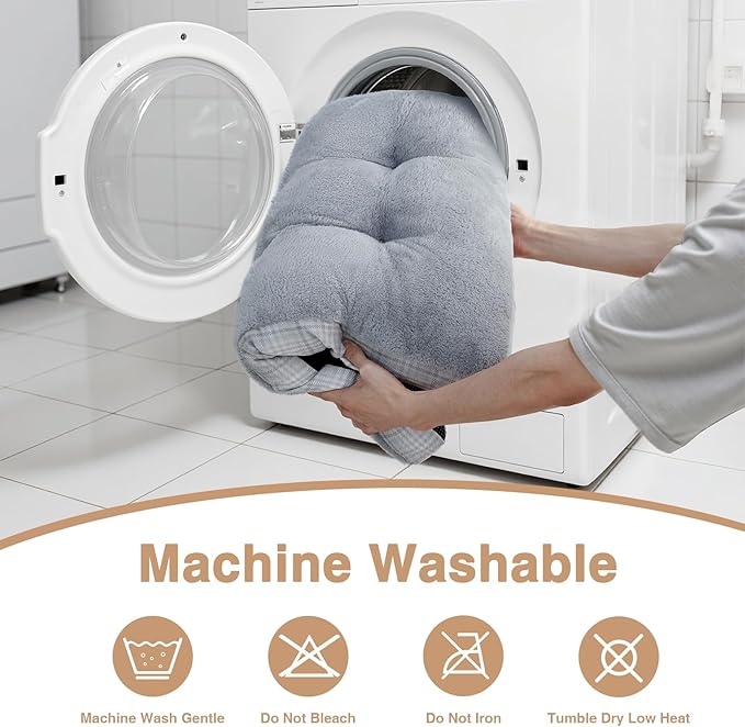 MIHIKK Washable XXL Dog Bed for Extra Large Dogs with Anti-Slip Bottom, Premium Foam Pet Pad for Crate for Large Medium Small Sized Puppies, 47" x 29" Gray