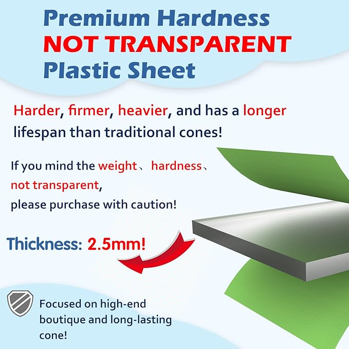 Hard & Heavy Plastic Dog Cone Collar Alternative for Lab Golden GSD (Small&Medium Sized),Pet Neck Head Protective Cone Anti-Lick, Adjustable Elizabethan Recovery Collar Cone of Shame for Healing