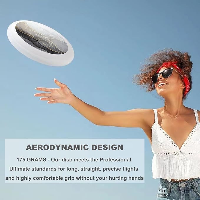 Phoenix Outdoor Flying Disc Fire Phoenix Black Ultimate Disc 175g for Boys Girls Men Women Birthday Christmas