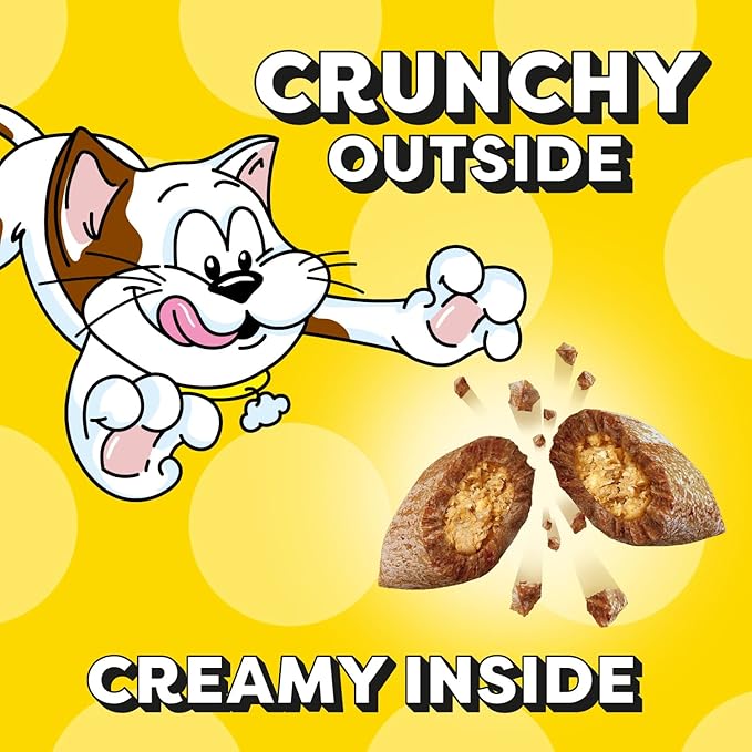 Temptations Classic Crunchy and Soft Cat Treats, Savory Salmon Flavor, 3 oz. Pouch (Pack of 12)