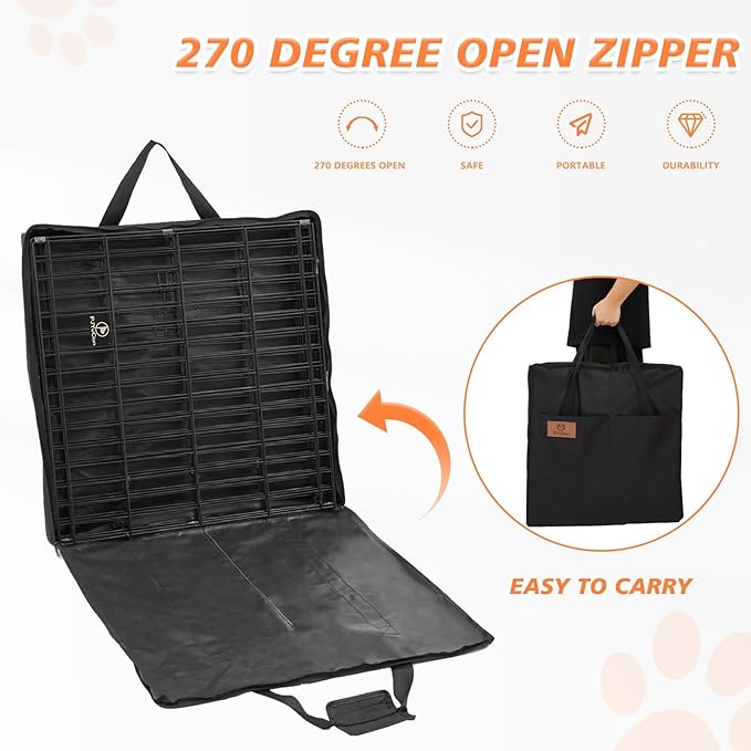 PJYuCien Dog Playpen Storage Bag, Suitable for 24"x30" Foldable Exercise Pet Playpen, Dog Fence- Oxford Cloth Fabric, Waterproof and Moisture-Proof